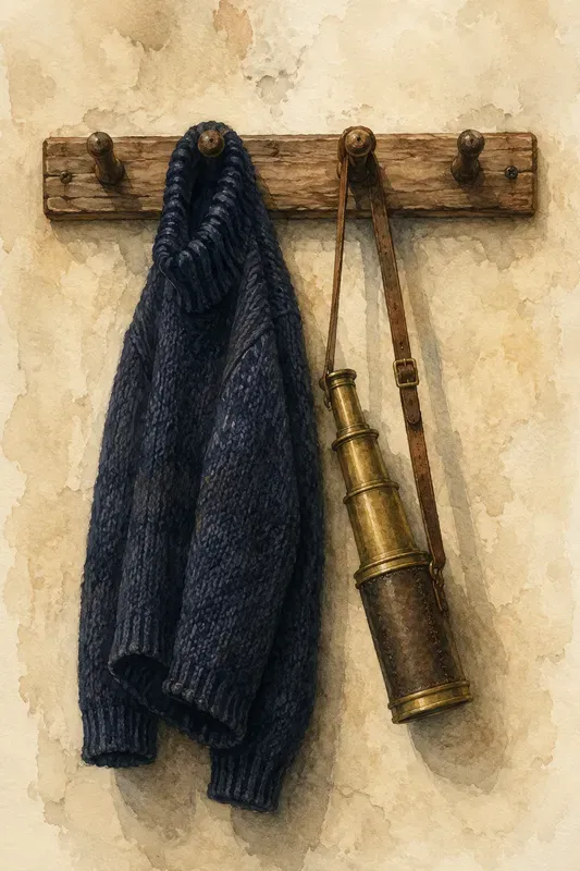 Minimalist Watercolor Peg Rack Art
