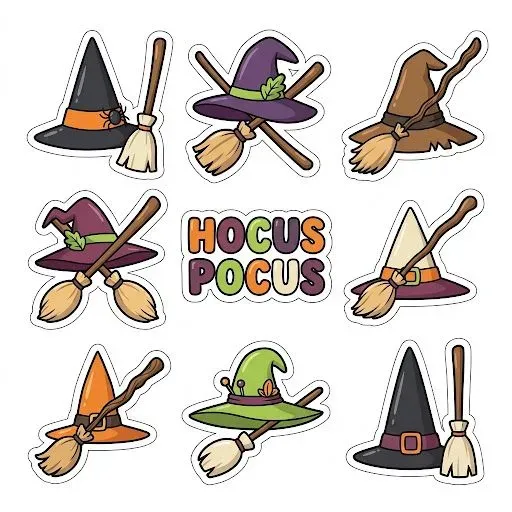 Halloween Sticker Sheets Chunky Diecuts