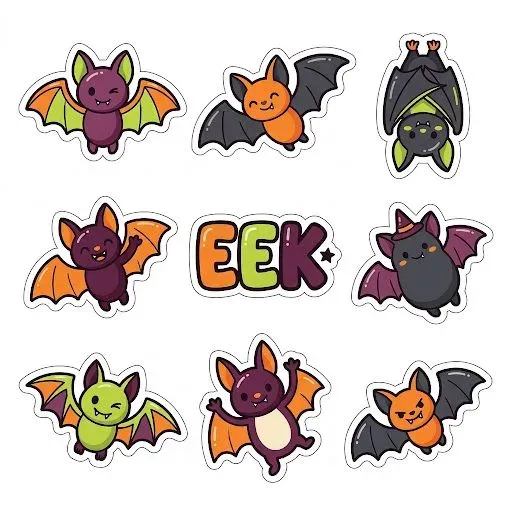 Halloween Sticker Sheets Chunky Diecuts