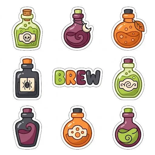 Halloween Sticker Sheets Chunky Diecuts