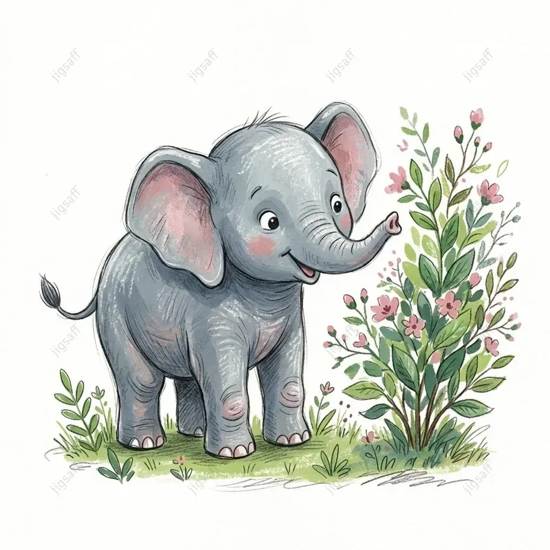 Whimsical Textured Animal Illustrations