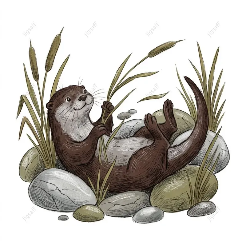 Whimsical Textured Animal Illustrations