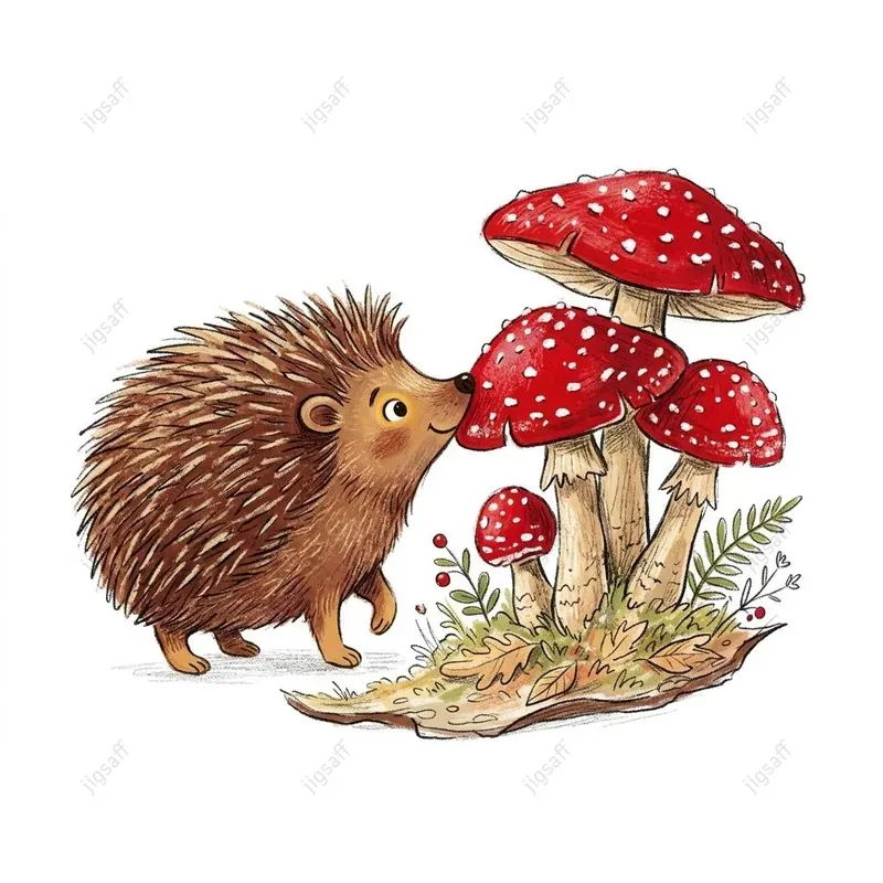 Whimsical Textured Animal Illustrations