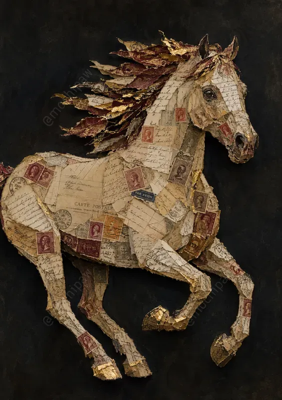 Gilded Collage Portrait Generator