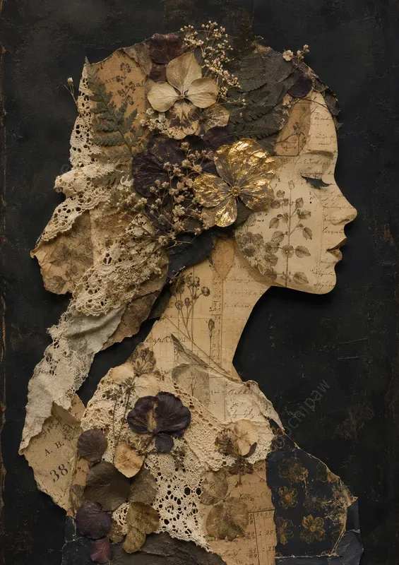 Gilded Collage Portrait Generator