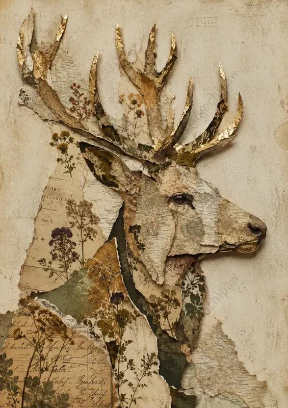 Gilded Collage Portrait Generator