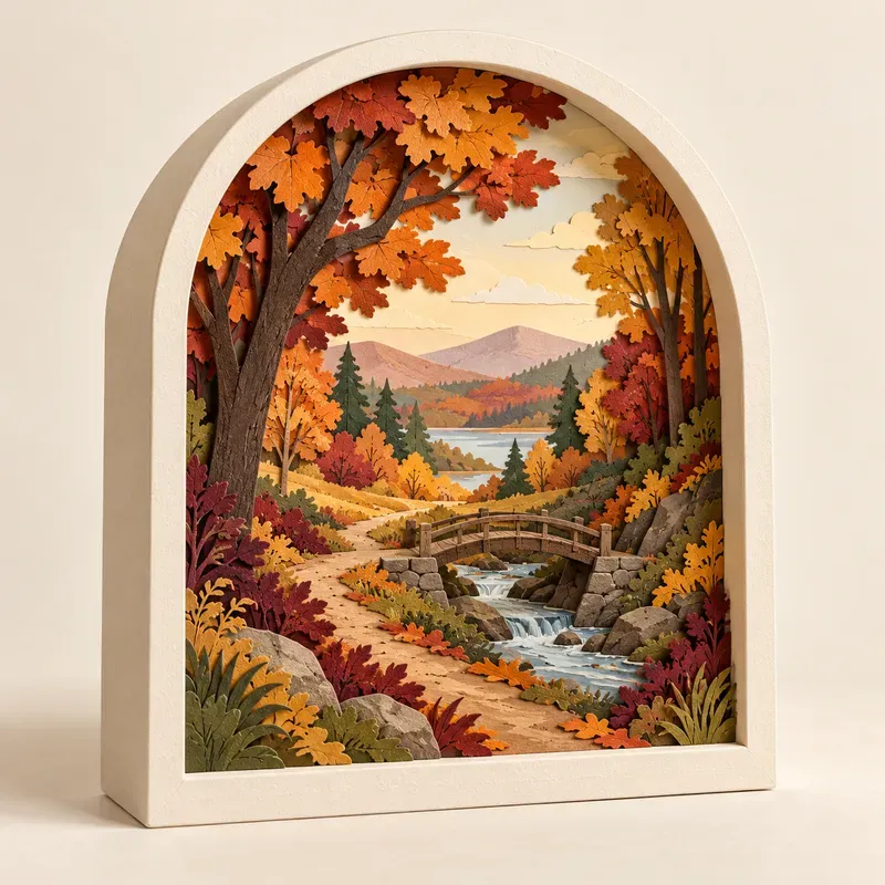 Paper Cut Landscape Portals