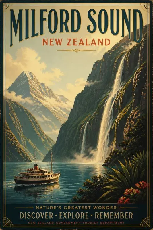 Vintage Fjord Posters