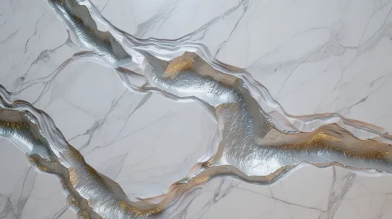 Ethereal Liquid Gold Marble Textures