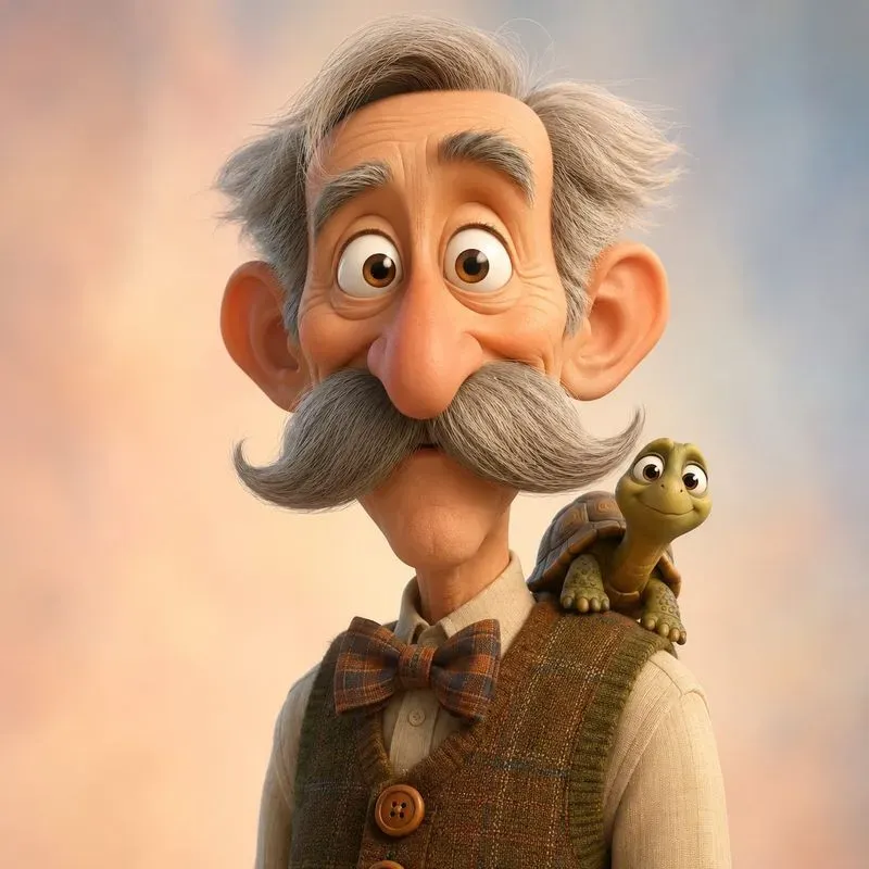 Stylized 3D Cartoon Character Portraits