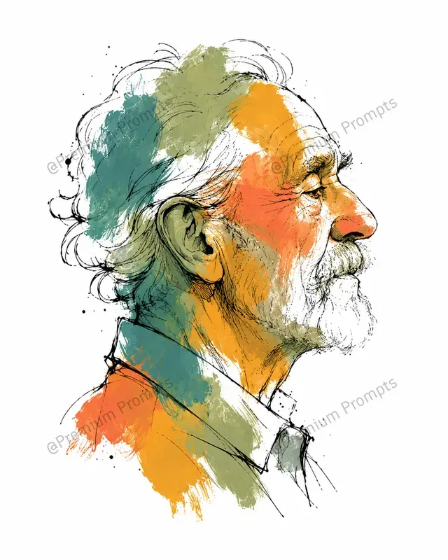 Dual Expressive Line Color Patch Art