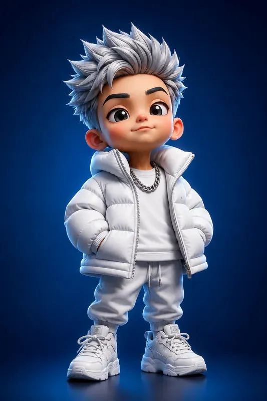 3D Chibi Streetwear Kid Characters