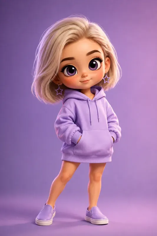 3D Chibi Streetwear Kid Characters