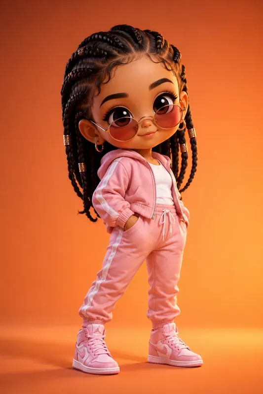 3D Chibi Streetwear Kid Characters