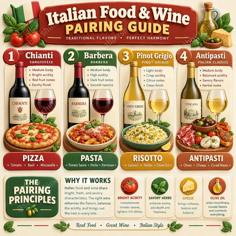 3D Wine Pairing Infographics