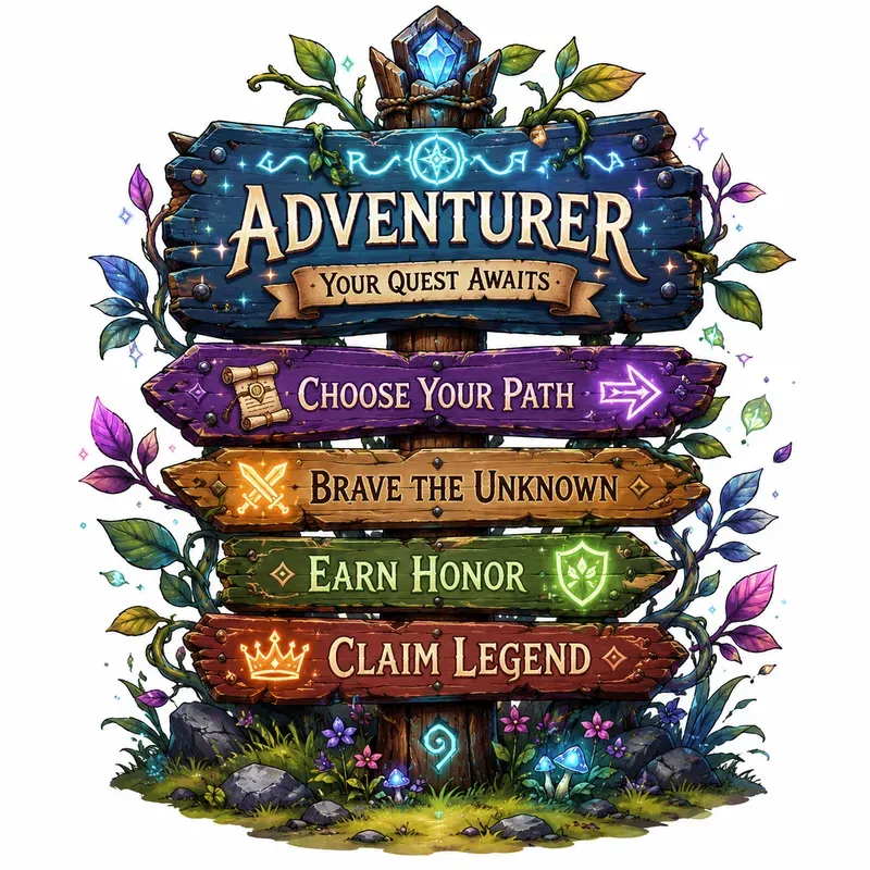 Adventure Sign Art