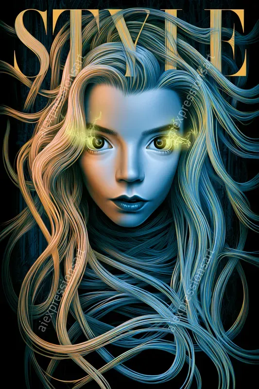 Bioluminescent Fluid Magazine Covers