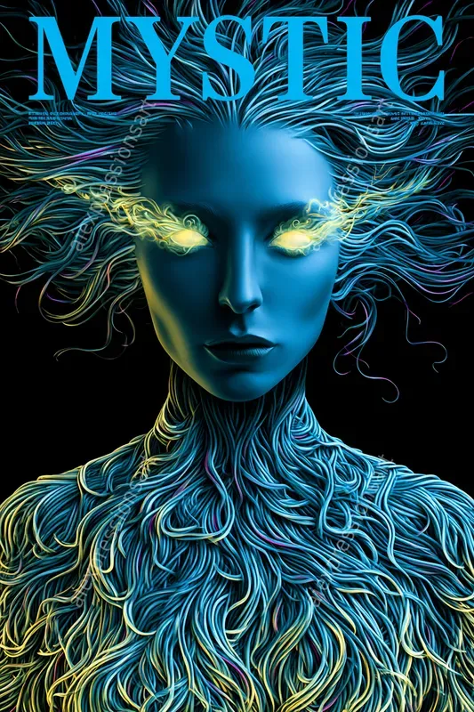 Bioluminescent Fluid Magazine Covers