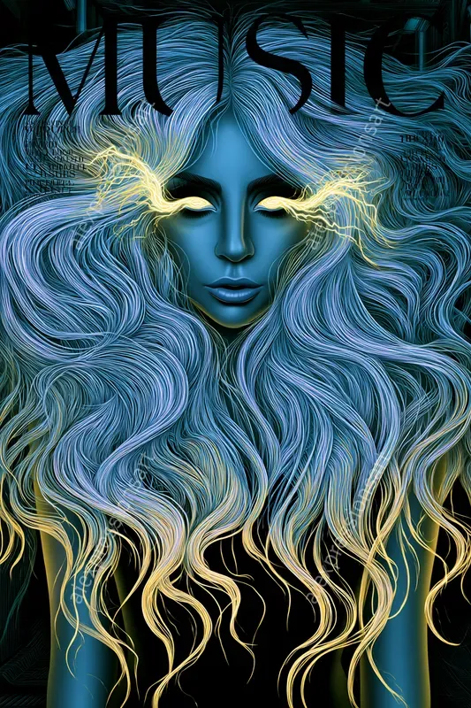 Bioluminescent Fluid Magazine Covers