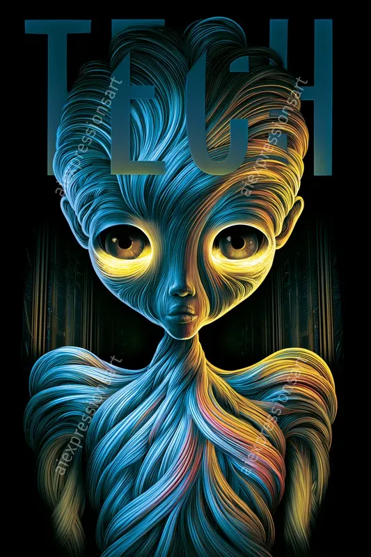 Bioluminescent Fluid Magazine Covers