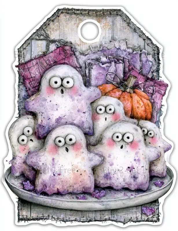 Whimsical Spooky Product Tags
