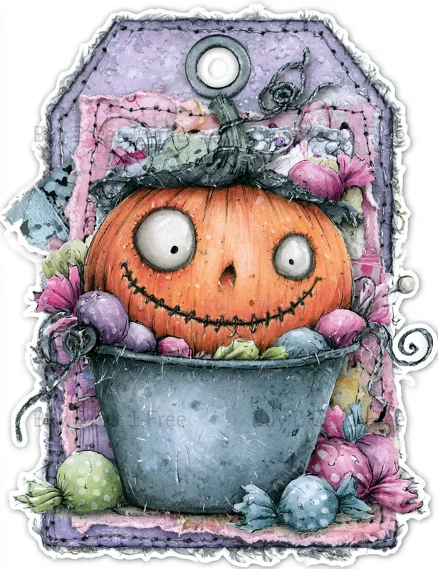 Whimsical Spooky Product Tags