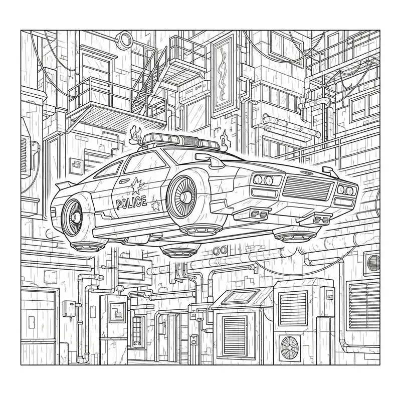 Ultimate Vehicle Scifi Coloring Books