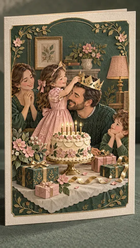 Embossed Birthday Keepsake Cards