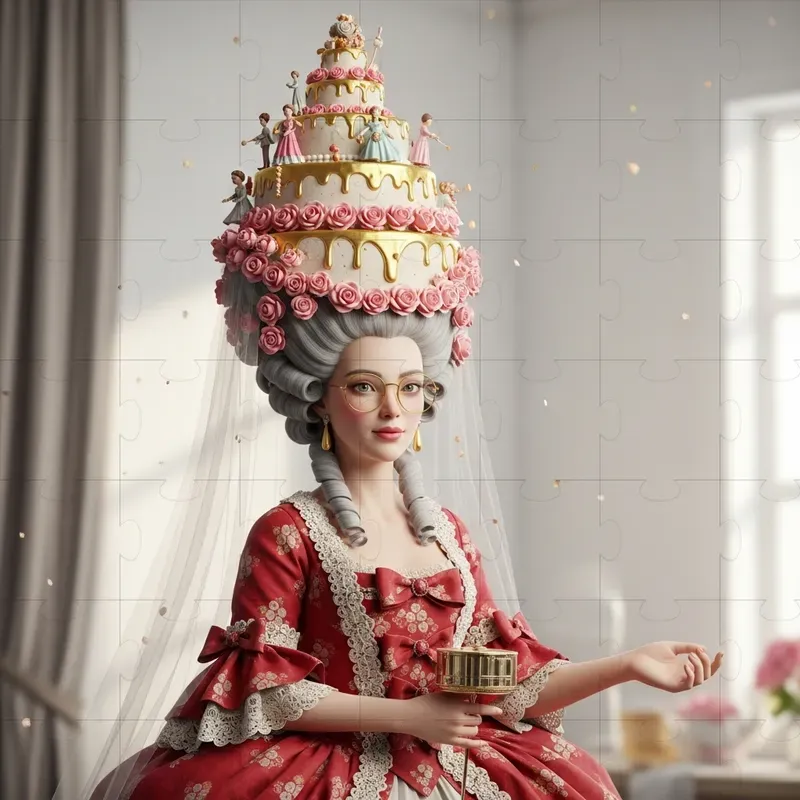 Whimsical Rococo Lady Portraits