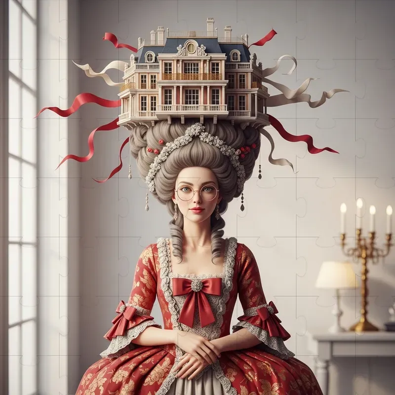 Whimsical Rococo Lady Portraits