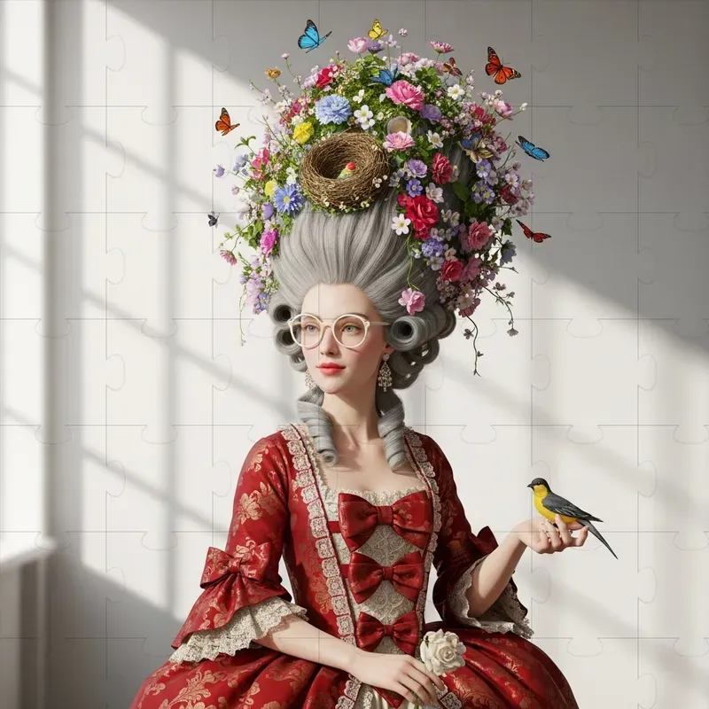 Whimsical Rococo Lady Portraits