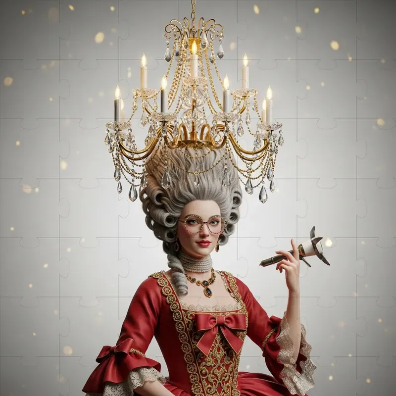 Whimsical Rococo Lady Portraits