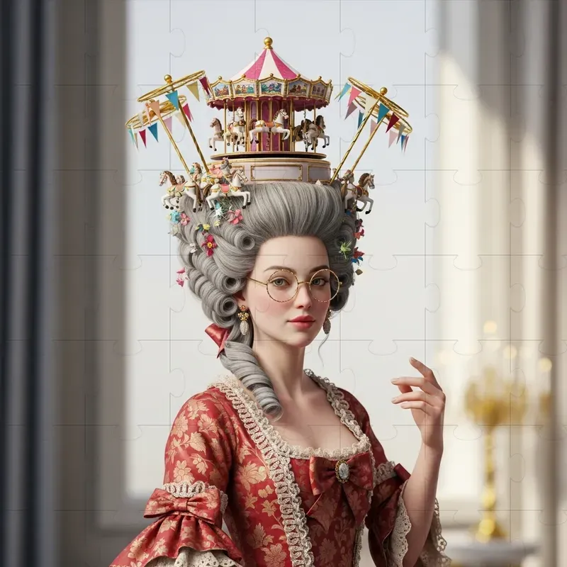 Whimsical Rococo Lady Portraits