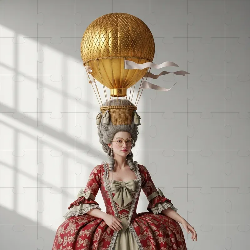 Whimsical Rococo Lady Portraits