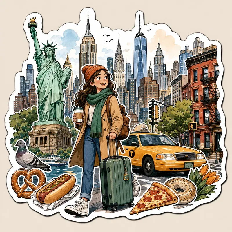 Travel Landmark Sticker Collections