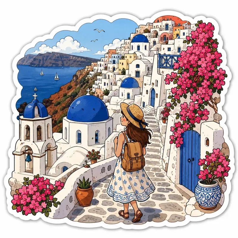 Travel Landmark Sticker Collections