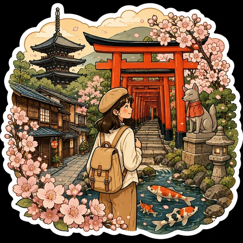 Travel Landmark Sticker Collections