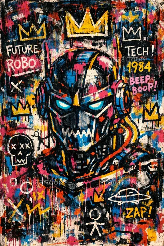 Neon Urban Expressionism Masterpieces