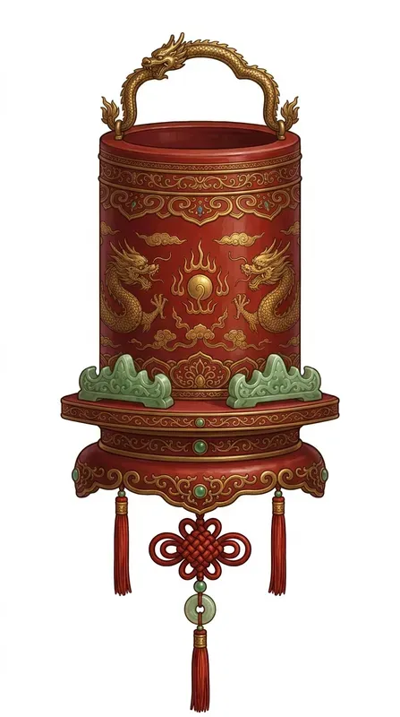 Chinese Empire Palace Red Object Cliparts