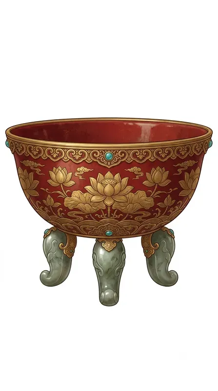 Chinese Empire Palace Red Object Cliparts
