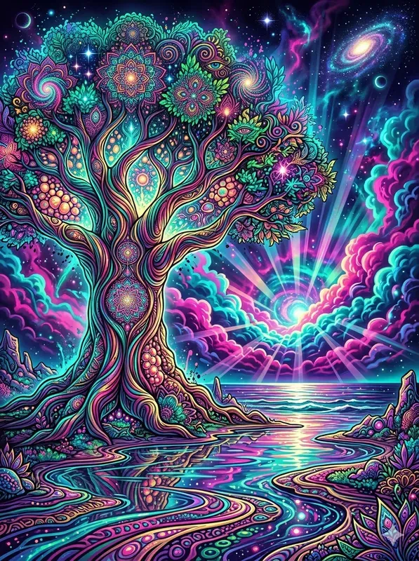 Psychedelic Fractal Visionary Art