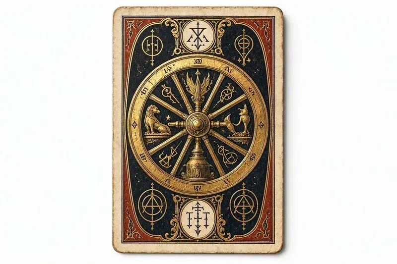 Mystical Vintage Tarot Card Art