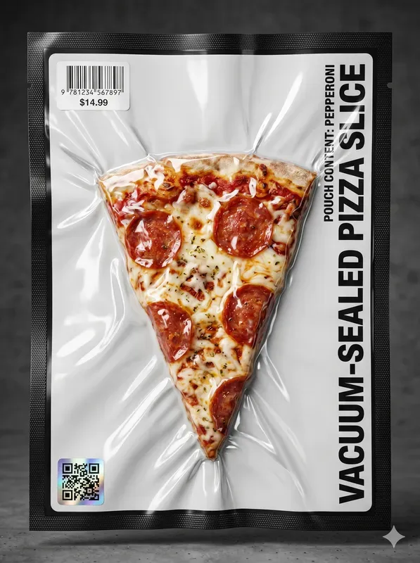 Hyperrealistic Vacuum Pouch Art