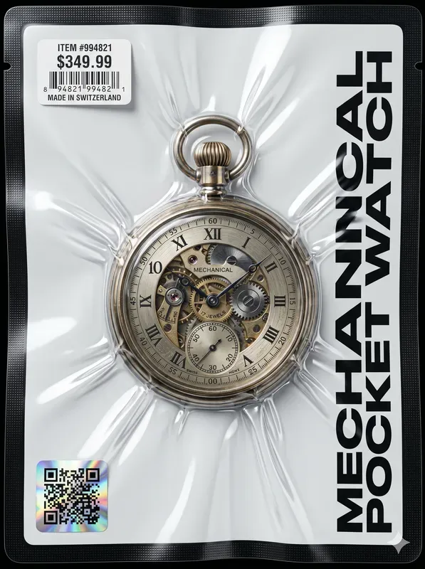 Hyperrealistic Vacuum Pouch Art