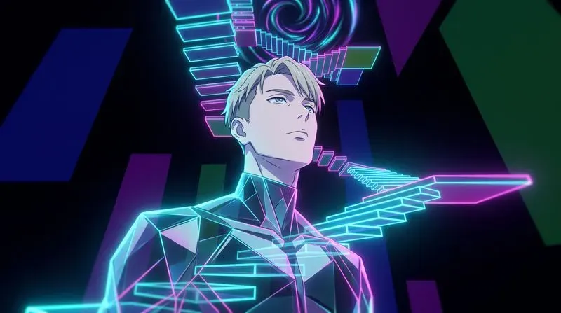 Surreal Anime Neon Portraits