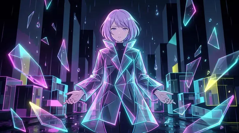 Surreal Anime Neon Portraits
