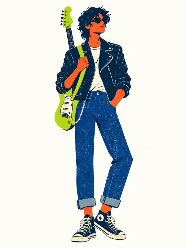 Retro Risograph Streetwear Characters
