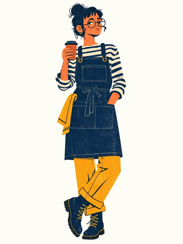 Retro Risograph Streetwear Characters
