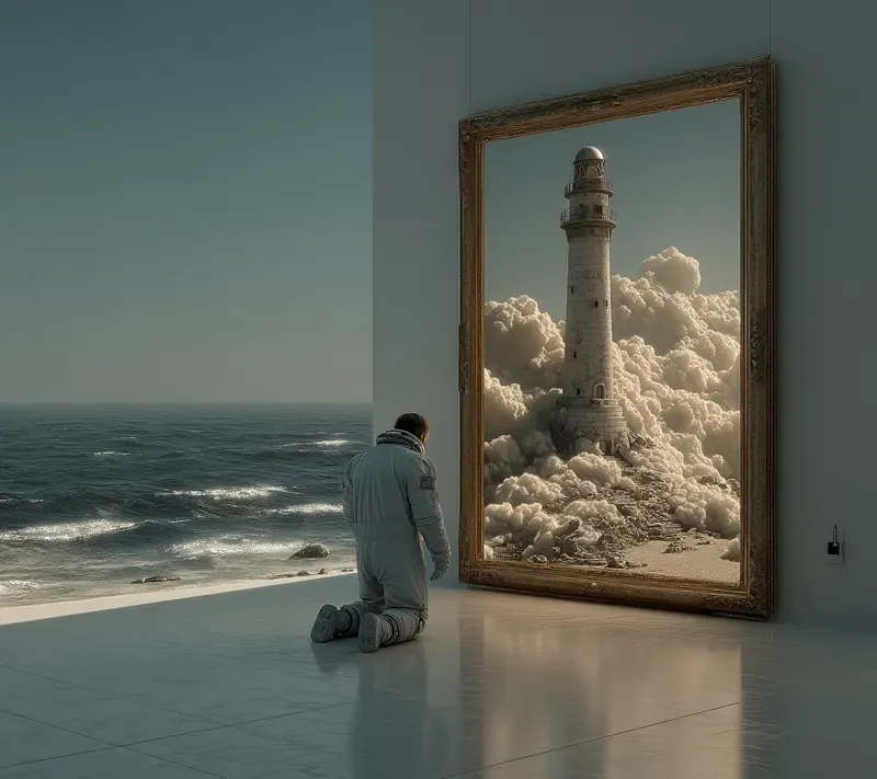 Meta Observer Surreal Minimalism