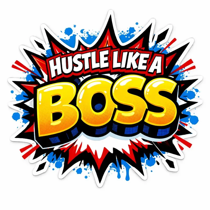 Motivational Pop Art Stickers